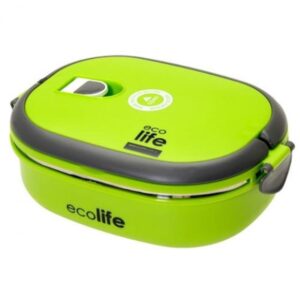 Ecolife Μεταλλικό Double Wall 800ml Πράσινο Δοχείο Φαγητού